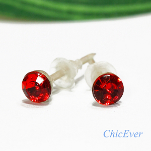 20x Mini-Ohrstecker 8321 - rot